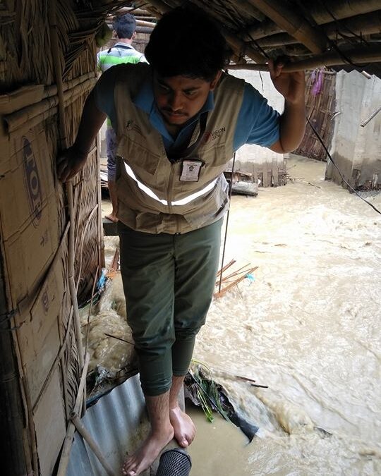 Survey of flood affected area of Karimganj, Assam South