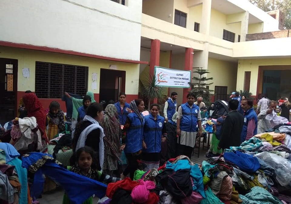 Clothes Distribution Program at Saharanpur UP