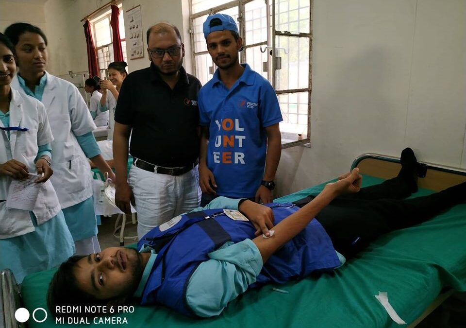 A blood donation camp was organized by SBF