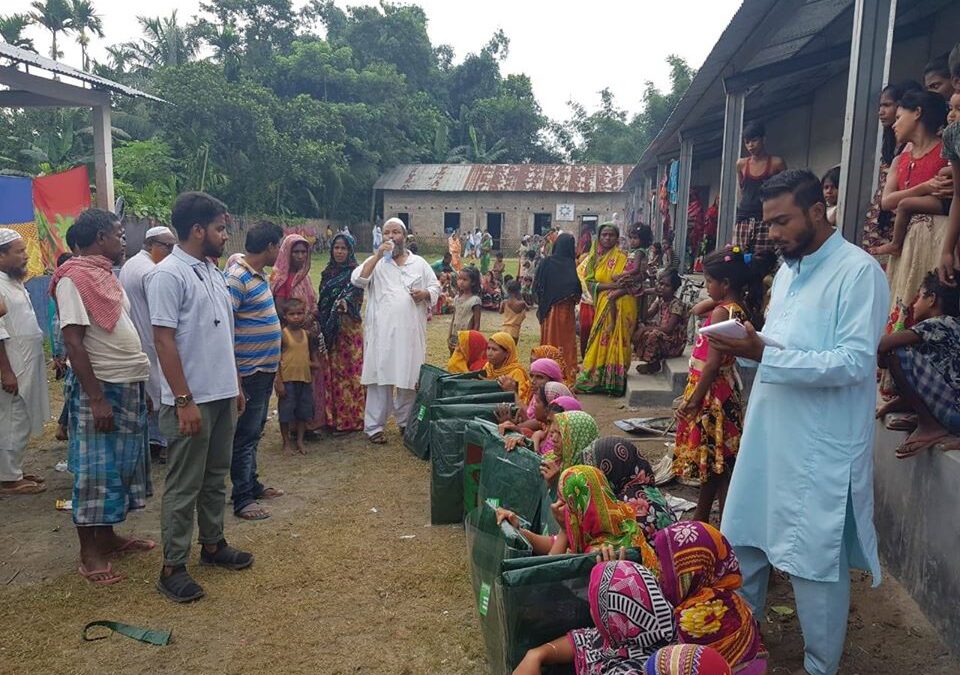SBF team of Assam North distributed Tarpaulins to flood victims