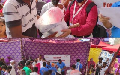 Relief to Fire Victims of Kanchan Kunj Slum, Delhi