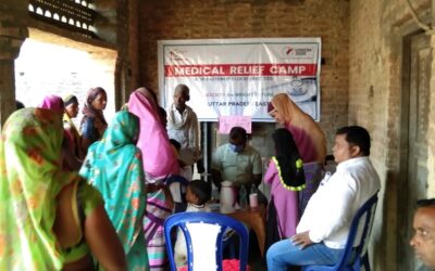 Society for Bright Future organized a Medical Relief Camp in collaboration with Noor Hospital in Naguwa, Utraula, District Balrampur, Uttar Pradesh.