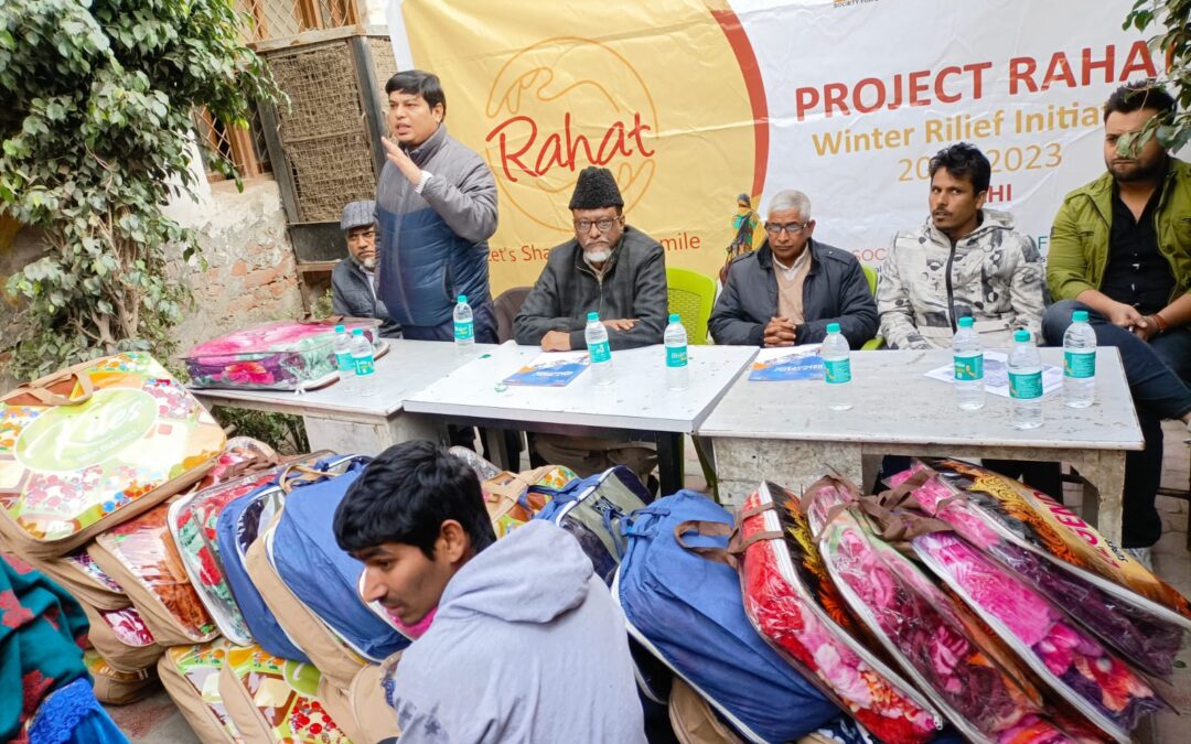 Another Winter Relief program in Batla House (River Land School) , Delhi