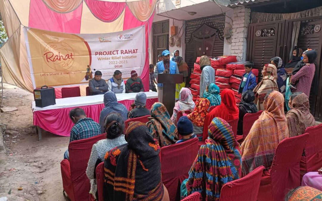 Winter Relief program in Vikas Nagar, Delhi was organized on the 19th December 2022 in which 50 Blankets were distributed to the beneficiaries.