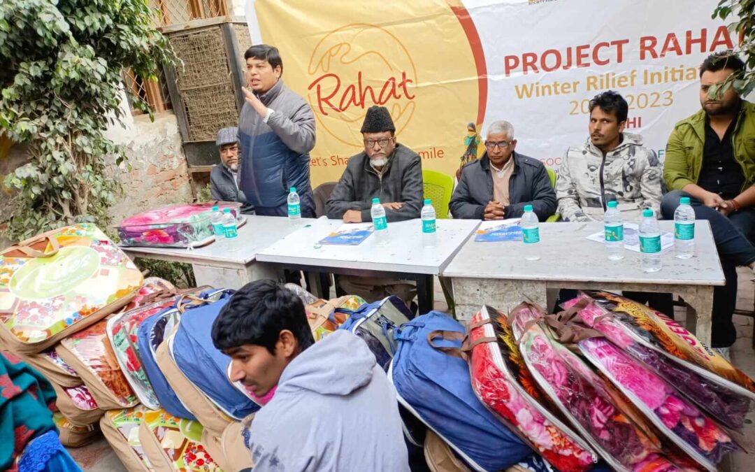 Winter Relief program in Batla House (River Land School) , Delhi was organized on the 22nd December 2022 in which 50 Blankets were distributed to the beneficiaries.