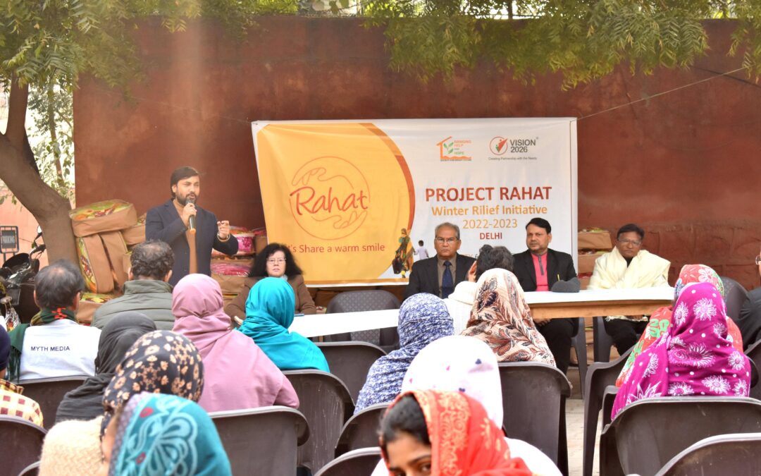 Winter Relief program in Jasola Vihar, Delhi was organized on the 8th January 2023