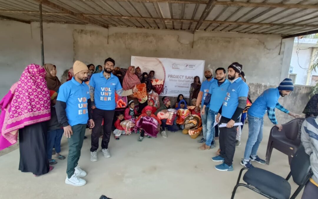 Winter Relief program in Garhmeerpur, Haridwar, uttarakhand was organized on the 6th January 2023