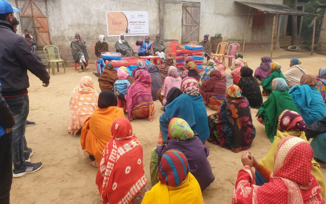 Winter Relief program in Kalapani Mankarchar area South salmara Mankarchar district, Assam was organized on the 6th January 2023