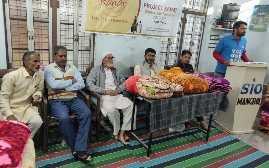 Winter Relief program in Mangrol, Rajasthan was organized on the 8th January 2023