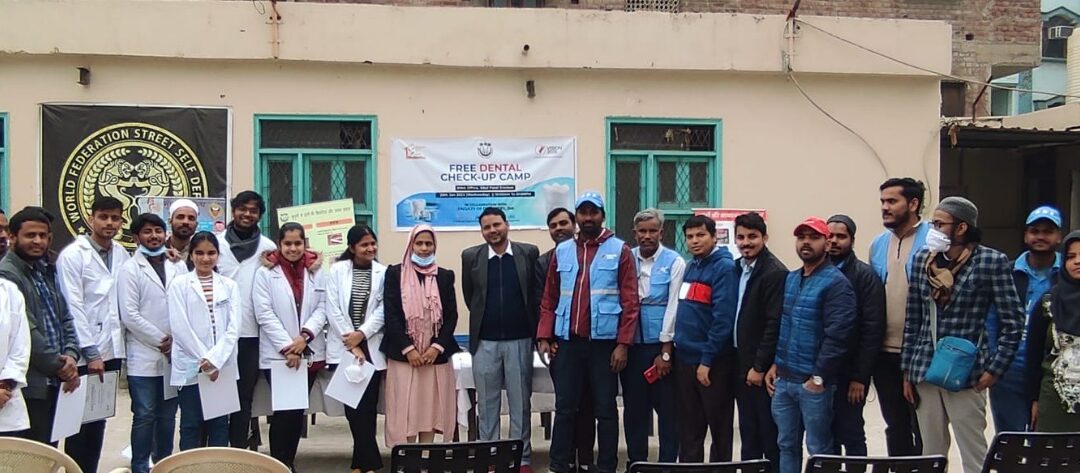 Society for Bright Future (SBF) in collaboration with the Dentistry Department of the Jamia Millia Islamia, New Delhi, Organized a free dental check-up on 25 January 2023