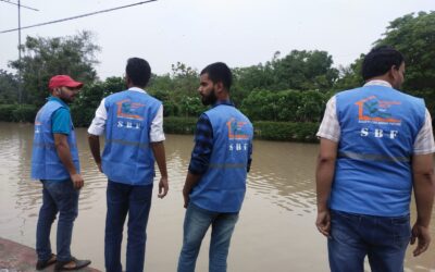 On 13th July, 2023, our two team from SBF Headquarter visited flood-affected areas