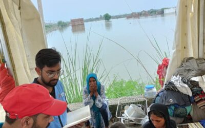 SBF Delhi team visited the flood-affected area of North East Delhi