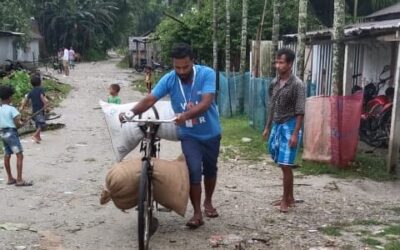 Assam North provided food assistance to two flood camps located at LP School and Community Resource Centre Chirang