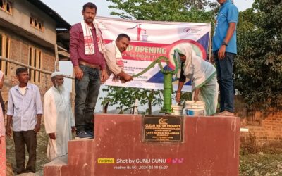 The Society for a Bright Future installed a handpump in Durduria (Assam North) under its Clean Water Project (DRMV).
