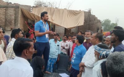 Due to a massive fire in Duba village in Araria district on April 30, 2024, the houses of 40 families were burned to ashes.