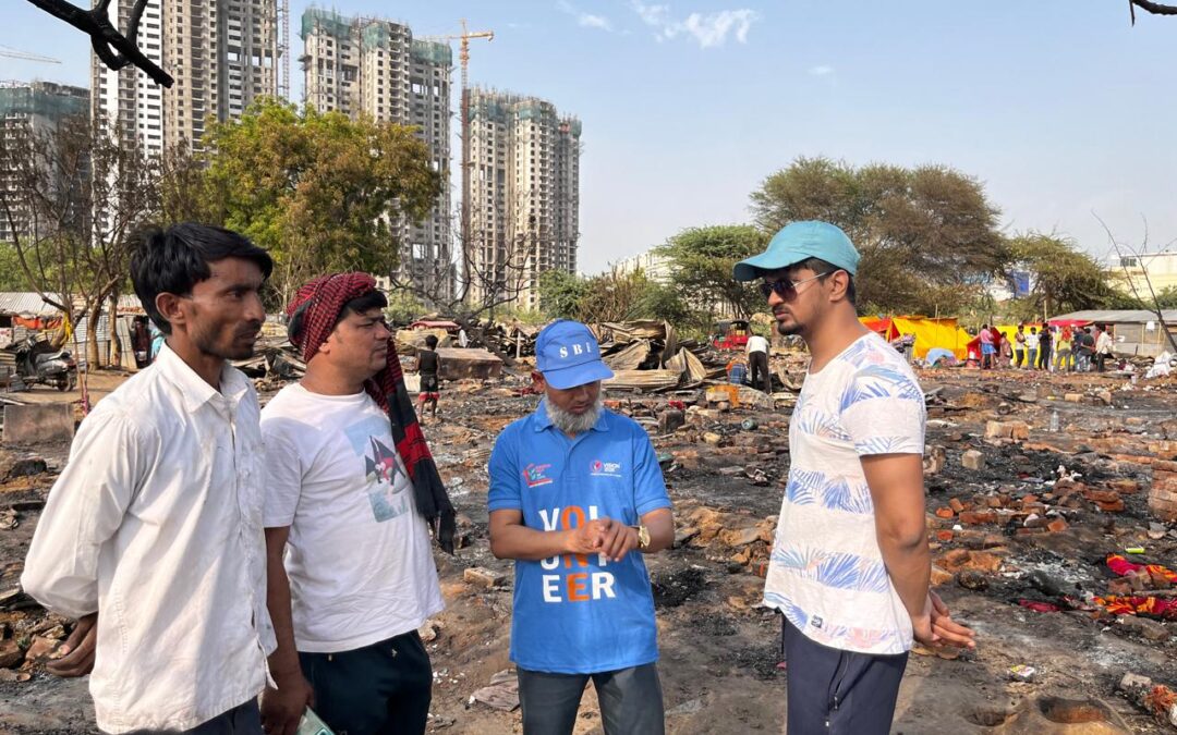 On May 3, 2024, due to a fire near Jalvayu Tower in Gurugram (Sector 56) at night, 125 huts were burned to ashes, and more than 400 people were affected.