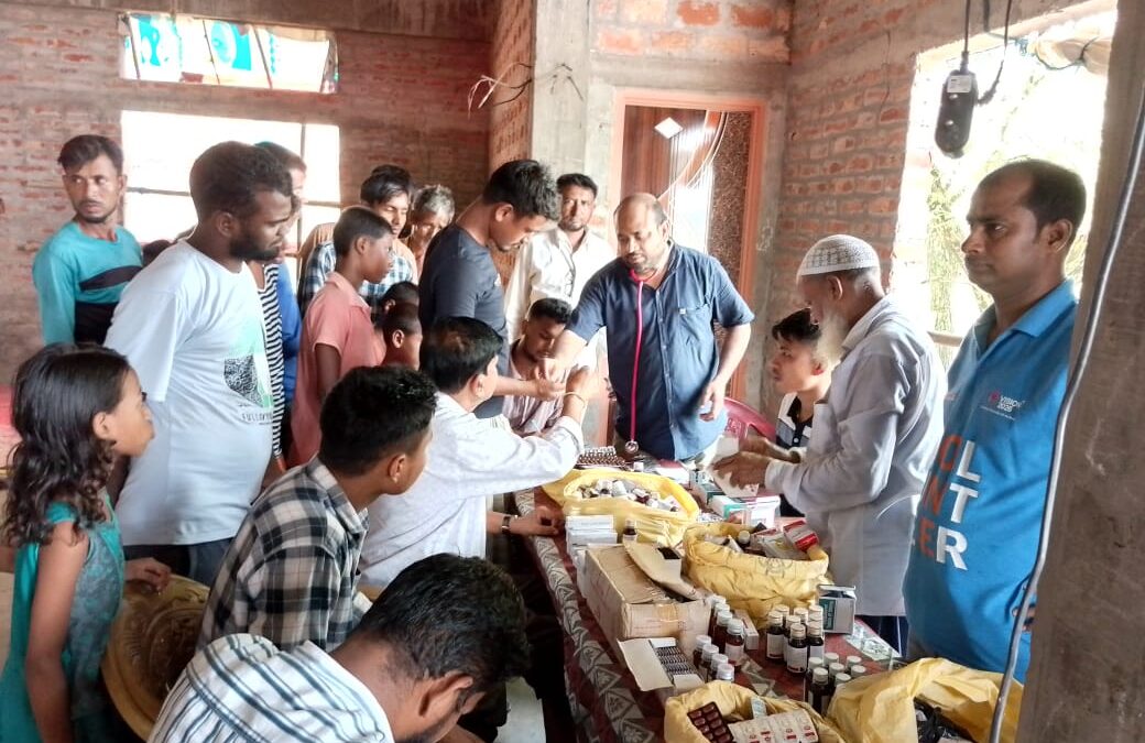 On June 24, 2024, the Society for Bright Future organized a health camp with the collaboration of Kachaudam Block PHC (Karimganj, Assam).