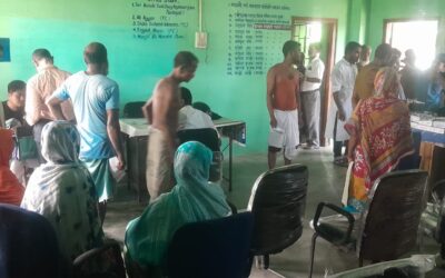 On June 26, 2024, the Society for Bright Future organized a free eye checkup camp in Bagmari Gram Panchayat of Bilaspara (Dhubri District, Assam North).