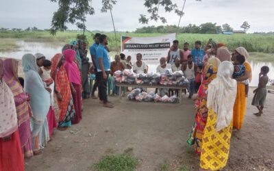 On July 29, 2024, the Society for Bright Future’s Darang team distributed flood relief kits among 50 flood-affected families in Bandia.