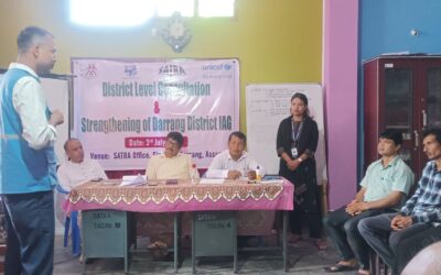 On July 3, 2024, the Rural Volunteers Center and Satra jointly organized a district IAG meeting where many active NGO’s in Darrang participated. The SBF Darrang team members were present in this important meeting.