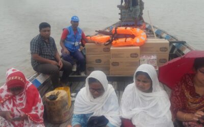 On July 5, 2024, 700 packets of baby food were distributed to flood-affected families in Mayerchar, Nayer Alga, Shaildhara, Patakata, Ghunimari Part 2, Thakur Alga, and Salmara under the Bilasipara revenue circle of Dhubri district.