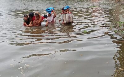 On July 5, 2024, the houses of 150 families in Borbila pt. 1, Adabari pt. 1, and Borvhita areas (Dhubri) were flooded due to the rising water level of the Bahmaput river.