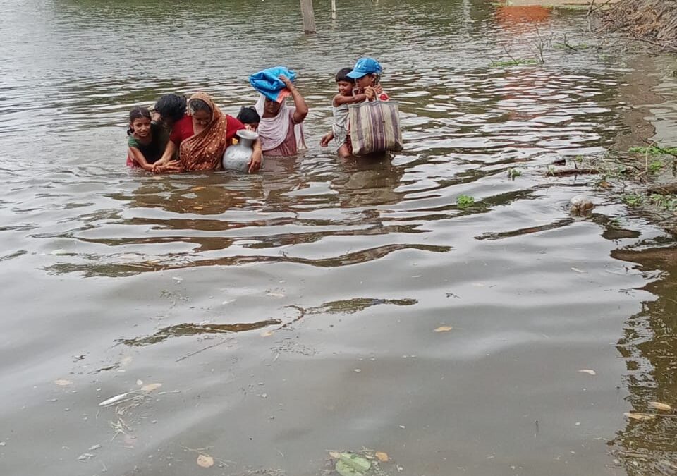 On July 5, 2024, the houses of 150 families in Borbila pt. 1, Adabari pt. 1, and Borvhita areas (Dhubri) were flooded due to the rising water level of the Bahmaput river.