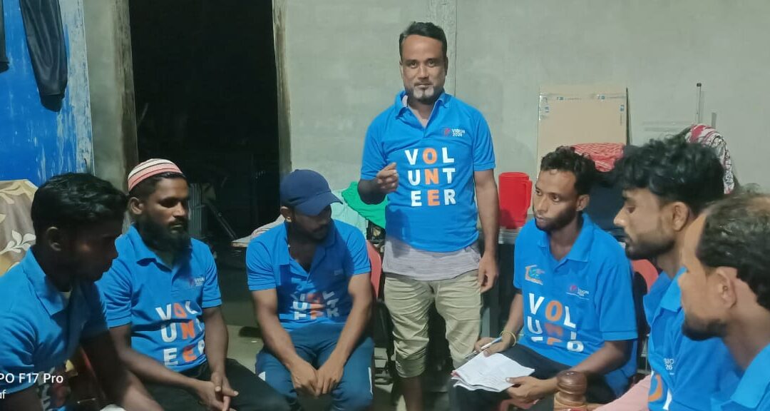 On July 4, 2024, the SBF Dhubri team organized a meeting on the current flood situation. In this meeting, the volunteers have planned to respond more effectively.
