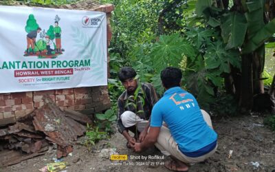 PLANTATION OF SAPLINGS IN FATEPUR, ULUBERIA, WEST BENGAL