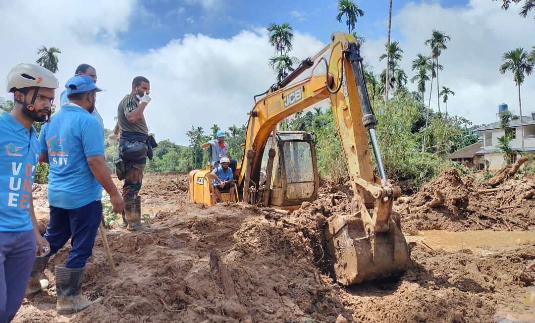 The Society for Bright Future’s volunteer team is tirelessly continuing its search operation in Wayanad, Kerala, to locate missing individuals.