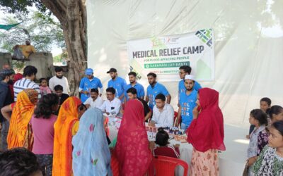 On September 29, 2024, the Society for Bright Future organized a medical relief camp for the flood-affected community in Varanasi. Due to the rising water levels of the Ganga River, the area has faced severe flooding, impacting countless lives.