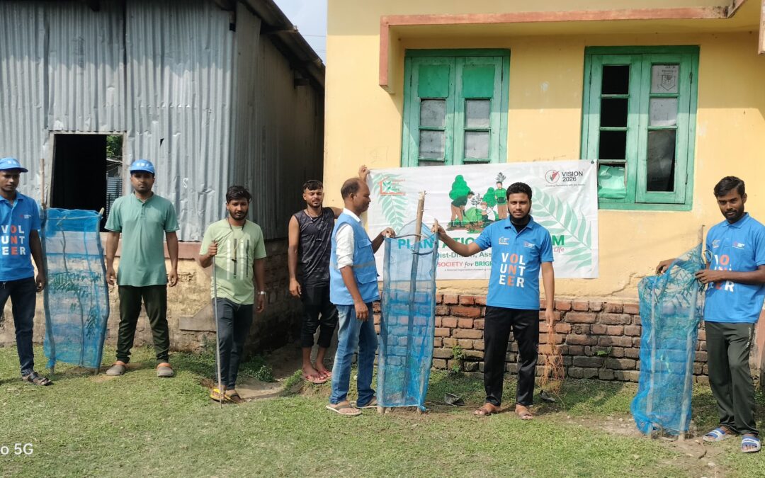 On the occasion of International Disaster Risk Reduction Day (October 13, 2024), the Attani Core Team of SBF Assam North Zone(Dhubri District) organized a sapling plantation drive at the Residential Special Training Centre (RSTC).