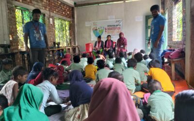 On International Day for Disaster Risk Reduction (October 13, 2024), the volunteers of the Society for Bright Future conducted a drawing competition at Bright Future Academy (Birshipur, Howrah, West Bengal)