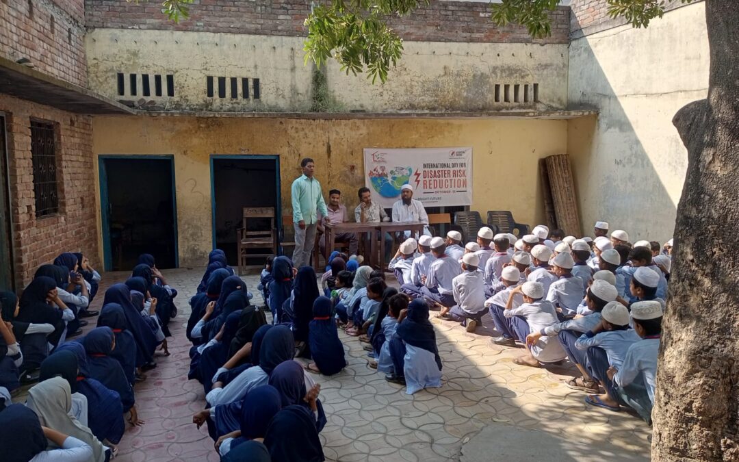 On the occasion of International Day for Disaster Risk Reduction (October 13, 2024), the Charthaval (Uttar Pradesh) team of Society for Bright Future organized a disaster awareness program at Islamia Public School, Charthaval.