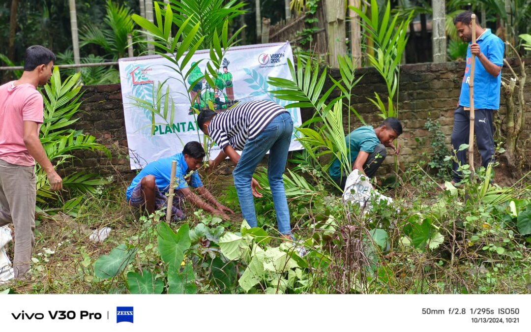 On International Disaster Risk Reduction Day (October 13, 2024), SBF Assam North’s Morigaon Attani Area core organized a plantation drive at Japori Nabajoyti Club campus, planting 50 coconut saplings.
