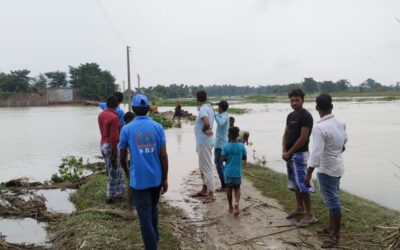 The Rapid Action Force team of Society for Bright Future conducted a survey of flood-affected areas in Toli, Bandrakh, Dubelli, Lasanpur villages of Dagarwa block, Milki, Bareilly of Aamoor block, and Rota, Barbata, and Dalmapur of Baisi block in Purnia district, Bihar.