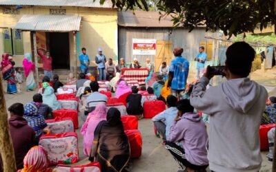 Today, the Jaleswar Area Core of the Society for Bright Future successfully organized a free blanket distribution program in Takimari, Goalpara District, Assam