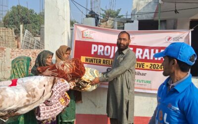 On 29th December 2024, the Society for Bright Future distributed blankets to the underprivileged in Katihar, Bihar