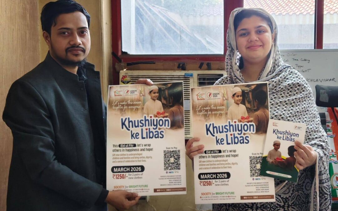 Mr. Imran Aziz, PR Coordinator (SBF Delhi), met Ms. Ariba Khan (Councillor, Delhi) regarding the Khushiyon Ke Libas project.